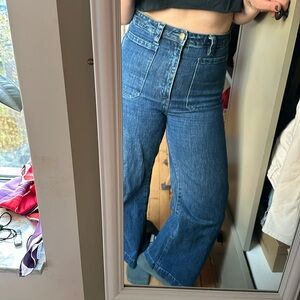 Blue rolla’s high waisted jeans